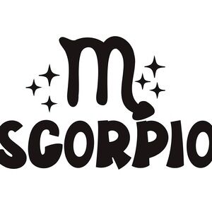 Scorpio Zodiac 4x4 Vinyl Car Decal | Scorpio Sign Sticker | Astrology Decal